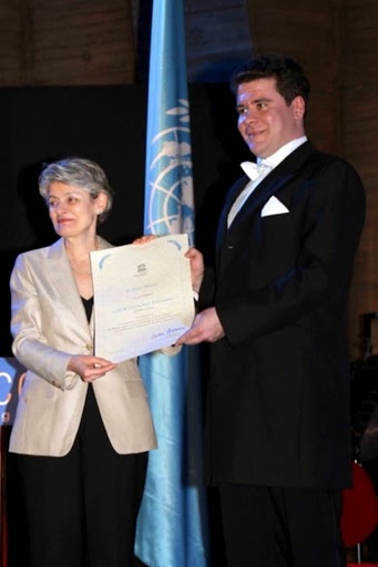 Вручение премии Посла доброй воли ЮНЕСКО